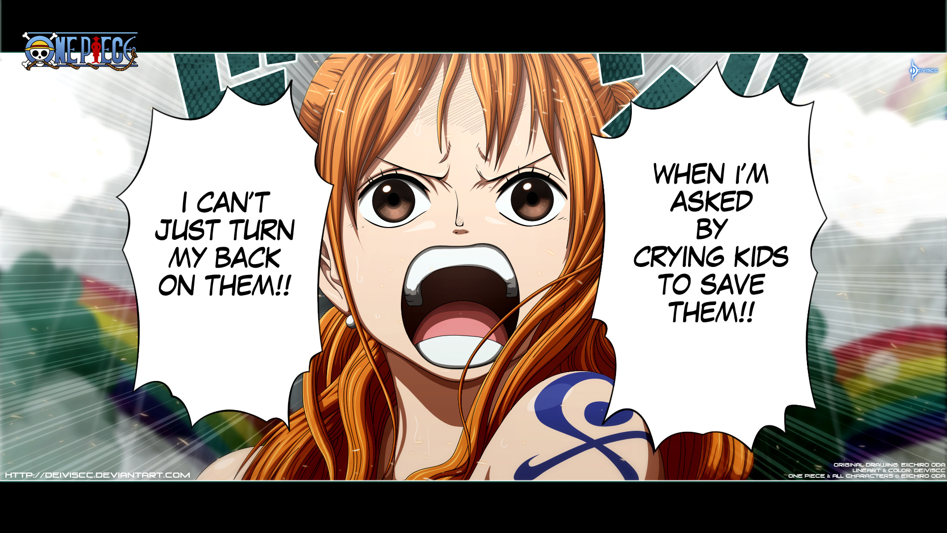 One Piece Chapter 658  Nami to the rescue  colour by DEIVISCC http 