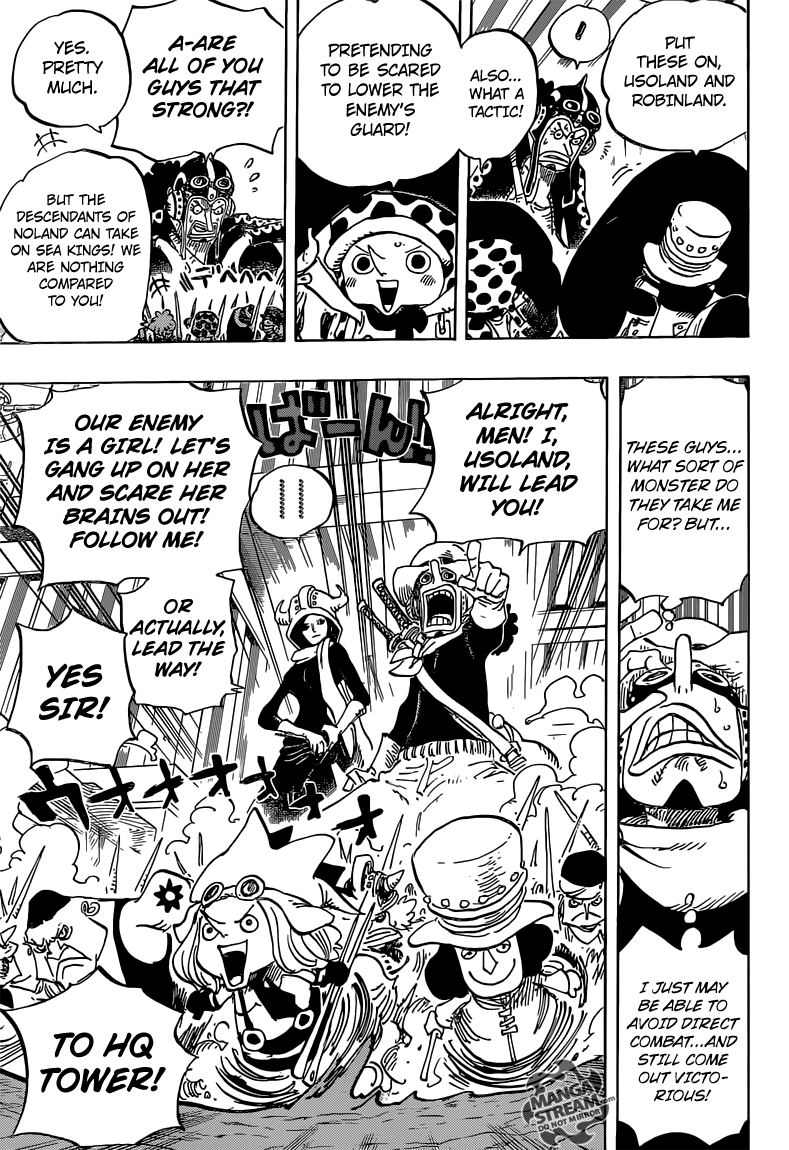 One Piece chapter 733 - The monster Usoland