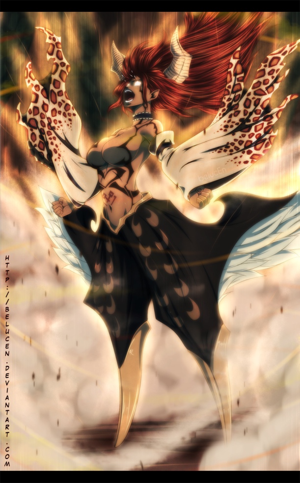 Fairy Tail chapter 380 - Sayla limit release - colour by belucEn (http://belucen.deviantart.com)