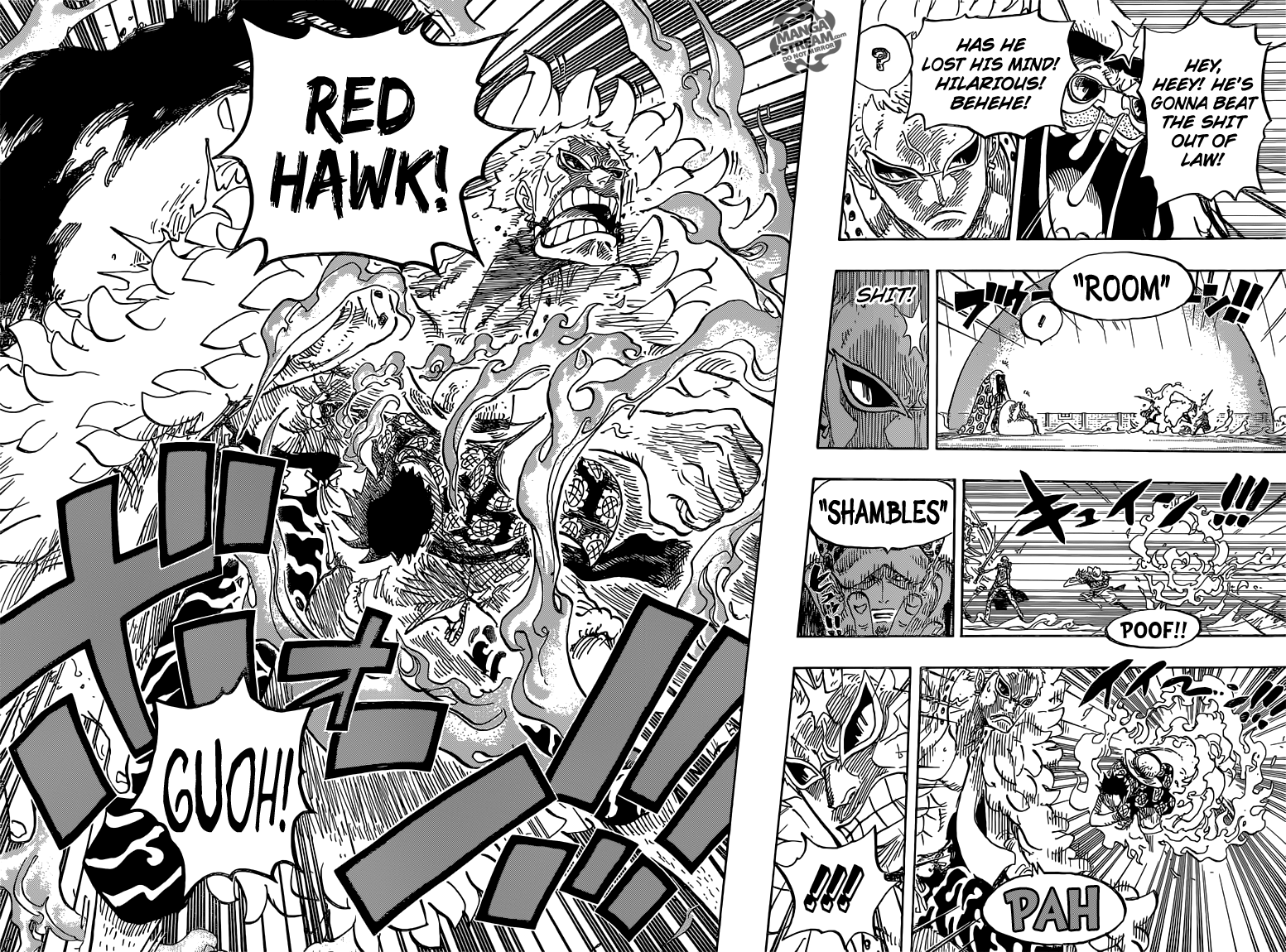 One Piece Chapter 759 Luffy And Law Vs Doflamingo 12dimension