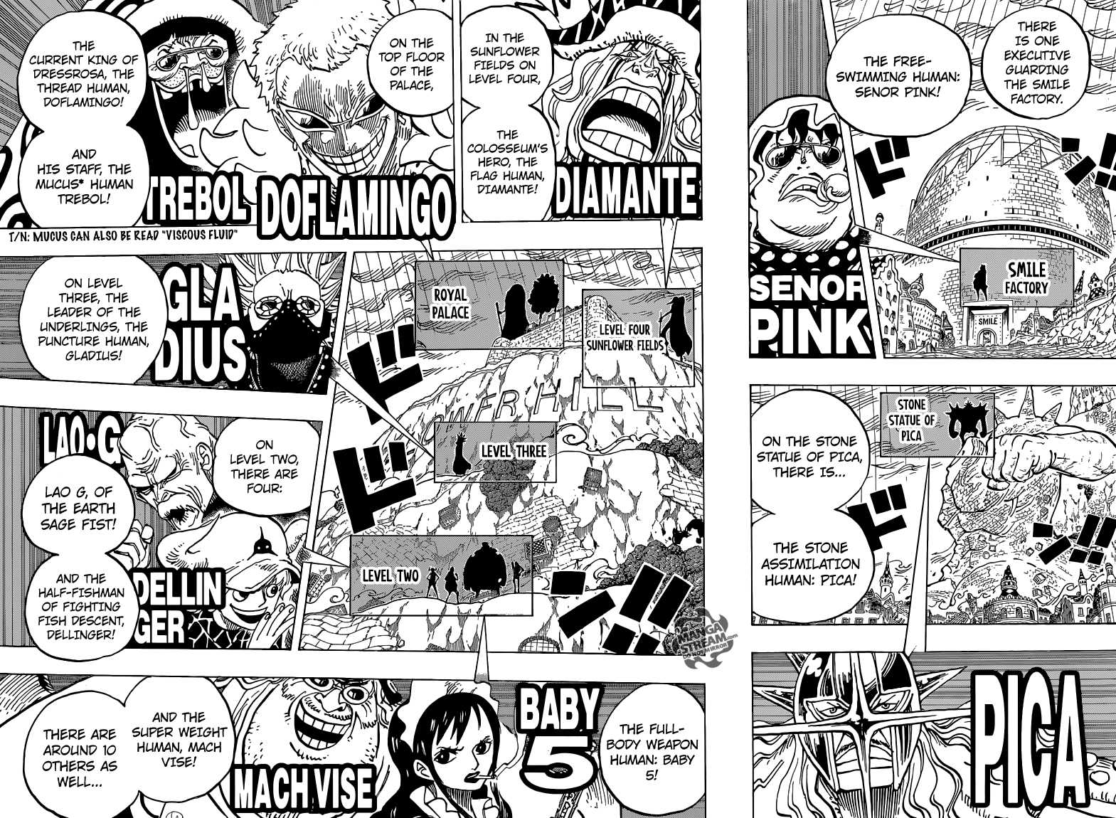 One Piece Chapter 768 Doflamingo Vs Law 12dimension
