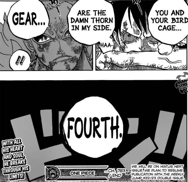 One Piece Chapter 783 - Luffy reveals Gear Fourth