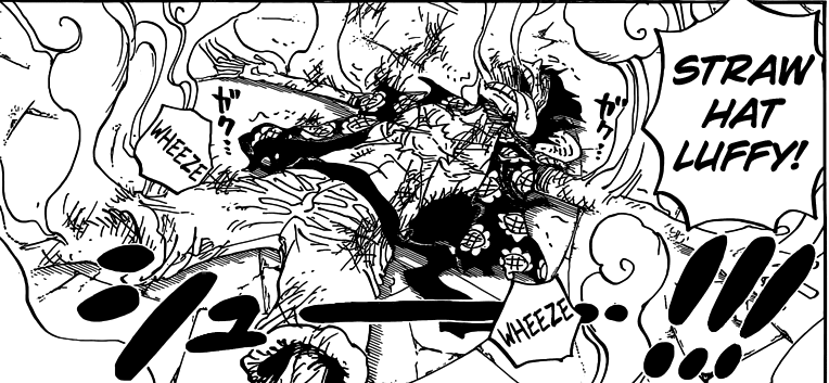 One Piece chapter 786 - Luffy fatigued