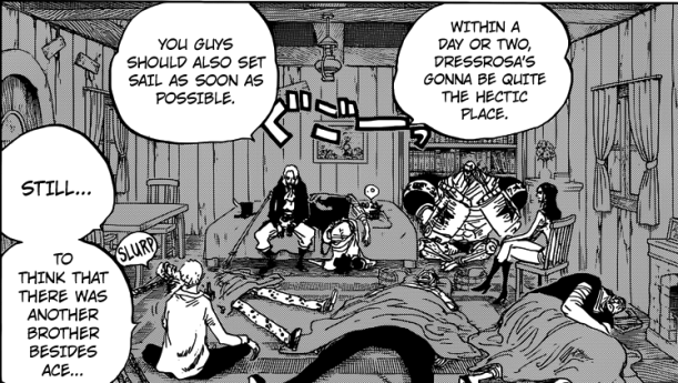 One Piece chapter 794 - Sabo meets part of Luffy's crew