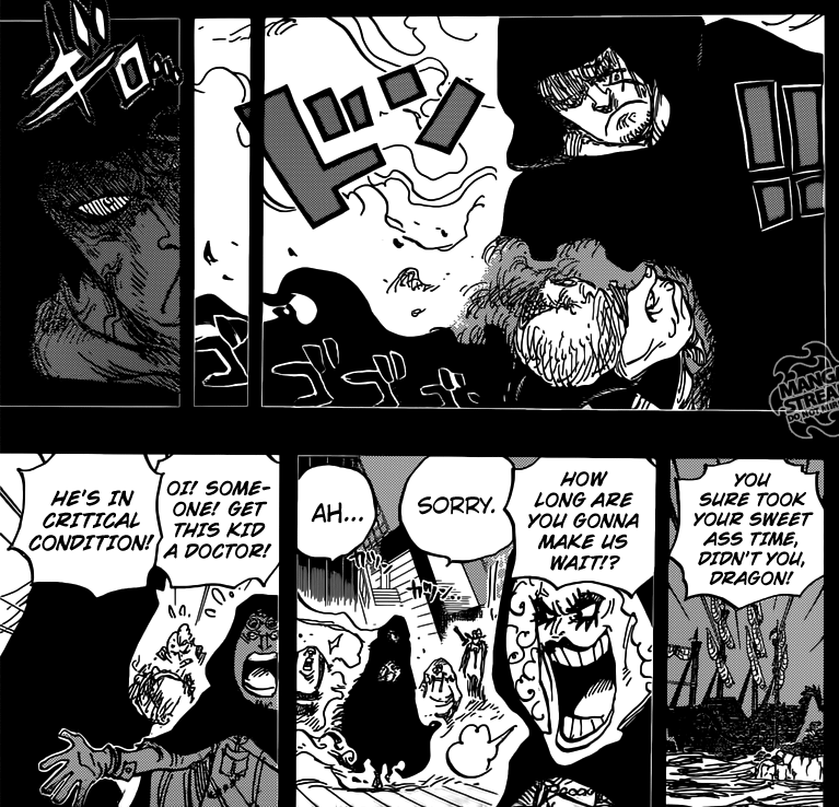 One Piece chapter 794 - Dragon saves Sabo