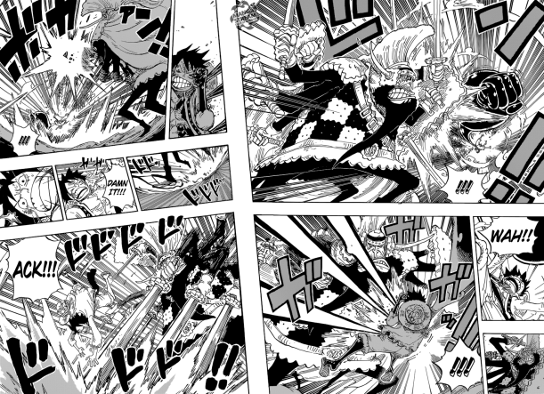 One Piece Chapter 837 - Luffy VS Cracker