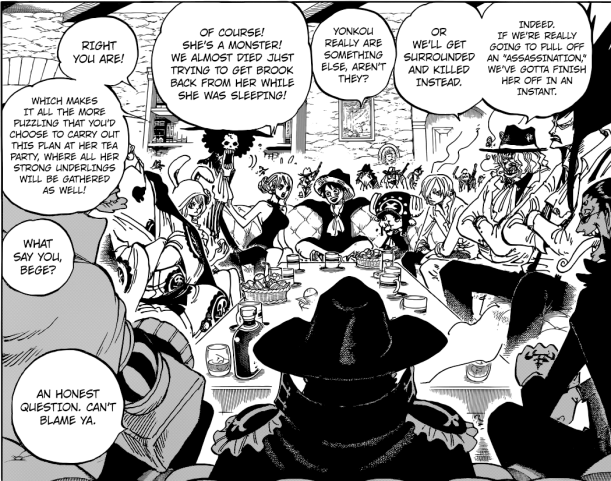 One Piece chapter 859 - Operation assassinate Big Mom begins!