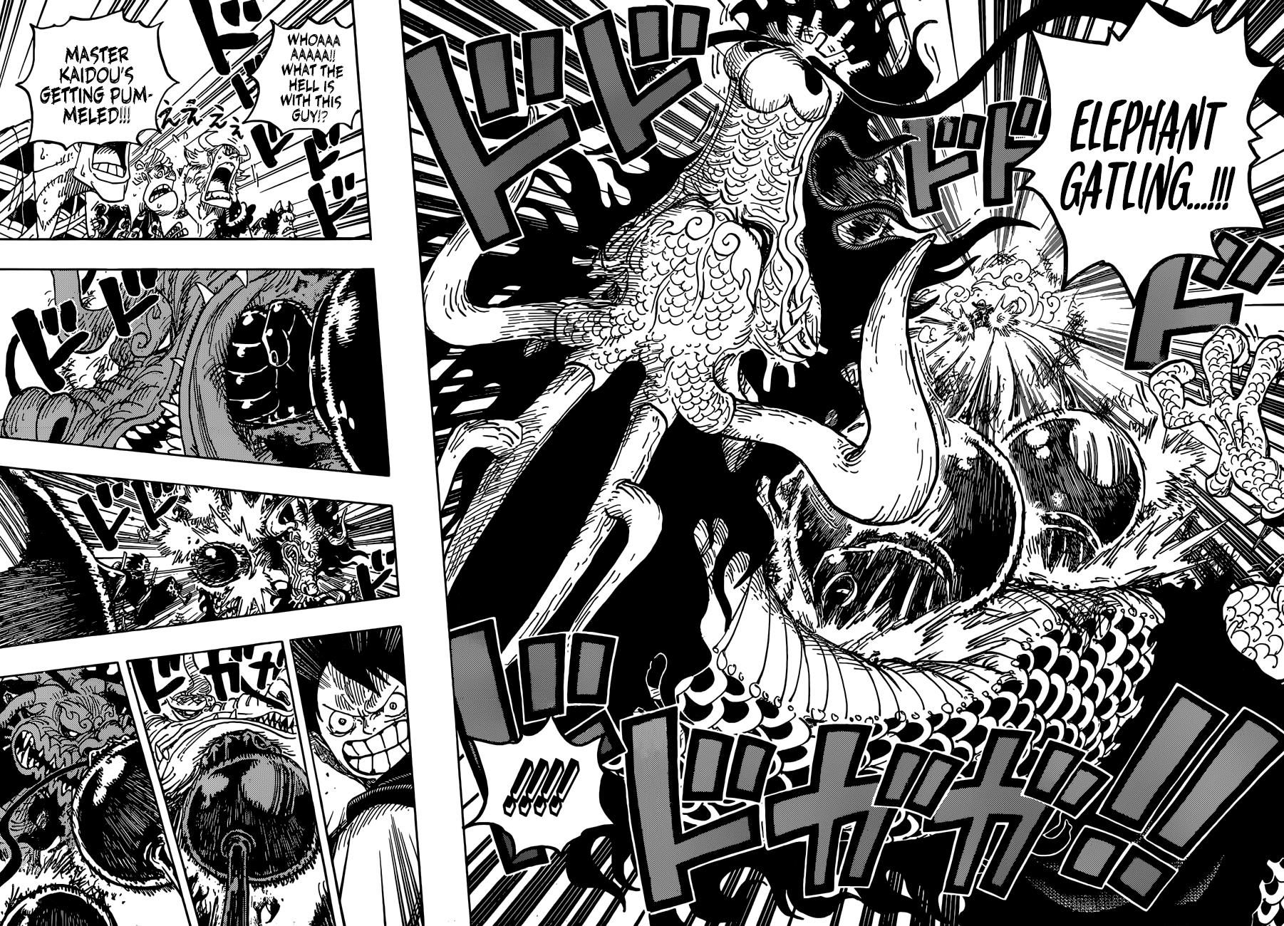 One Piece Chapter 923 Luffy Vs Kaido 1 12dimension