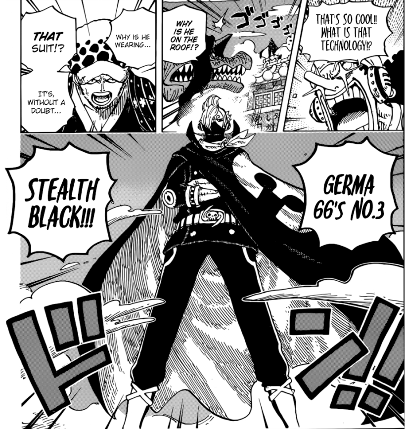 One Piece Chapter 931 Germa S Stealth Black 12dimension