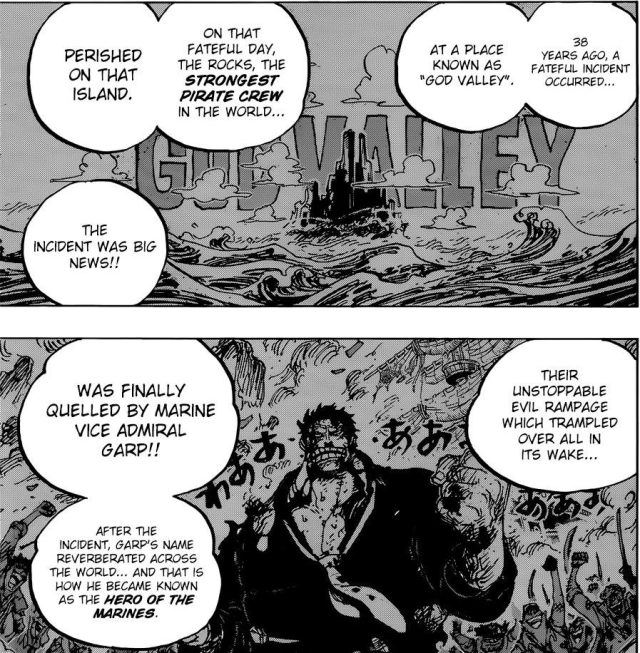 Garp the Hero in God Valley // One Piece 957 by DieguinAmorin on