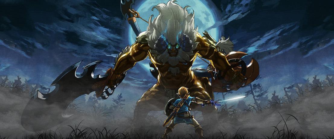 The Legend of Zelda Breath of the Wild - Link VS Lynel Wallpaper