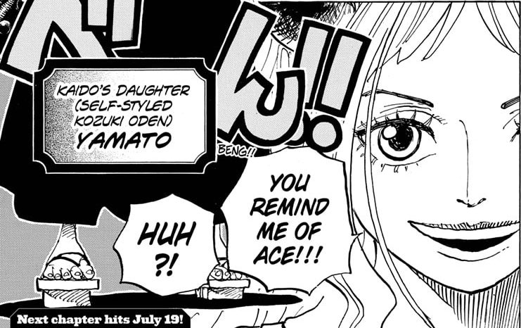 One Piece chapter 984 - Yamato reveals her face