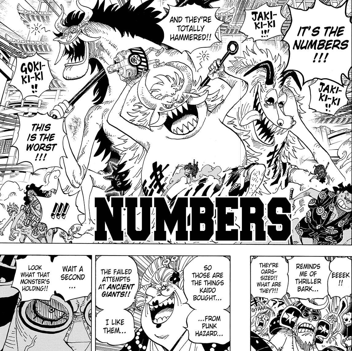 One Piece chapter 989 - Three more Numbers appear