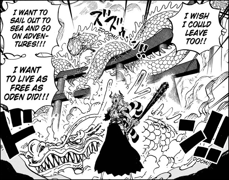 One Piece chapter 999 - Yamato expresses their dream