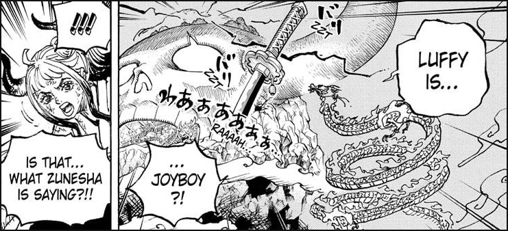 One Piece Chapter 1044 - Yamato gets confirmation that Luffy is Joy Boy