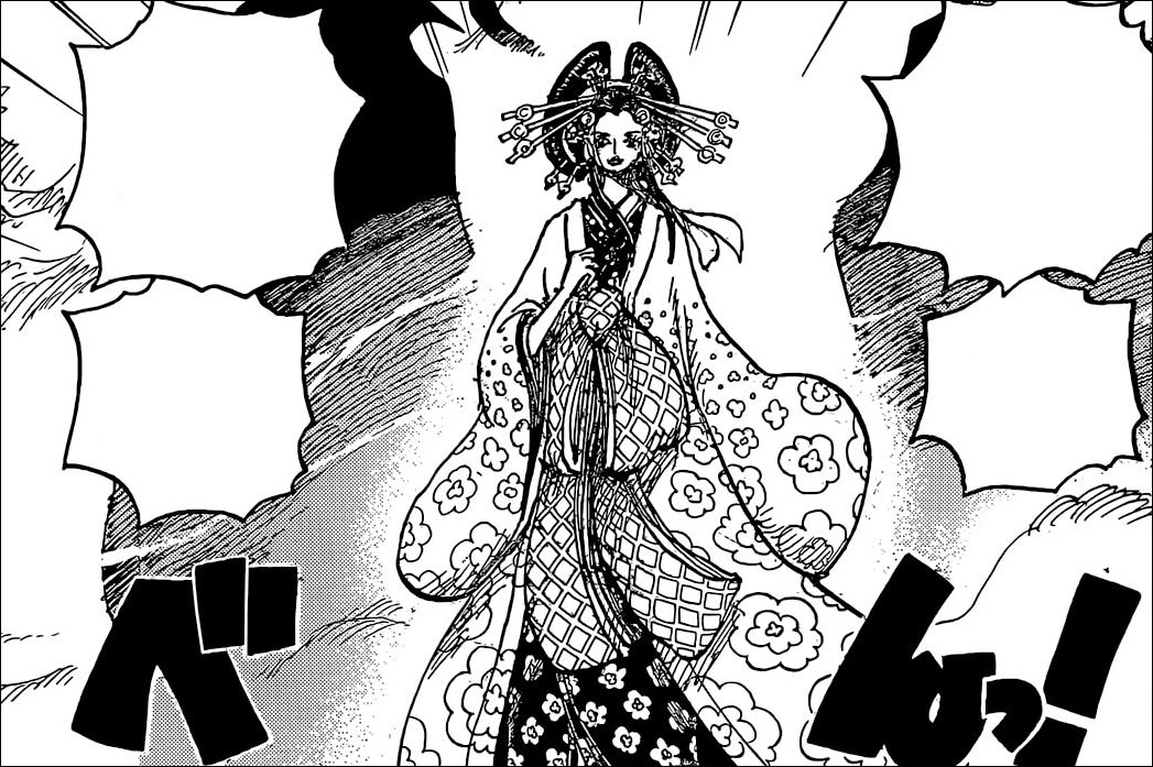One Piece Chapter 1050 - Hiyori leads the shadows into the Flower Capital to reveal the end of the night