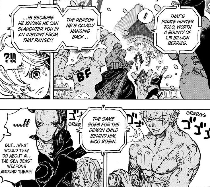 One Piece Chapter 1062 - Zoro and Robin prepare to counter
